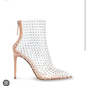 Via S Clear booties Steve Madden